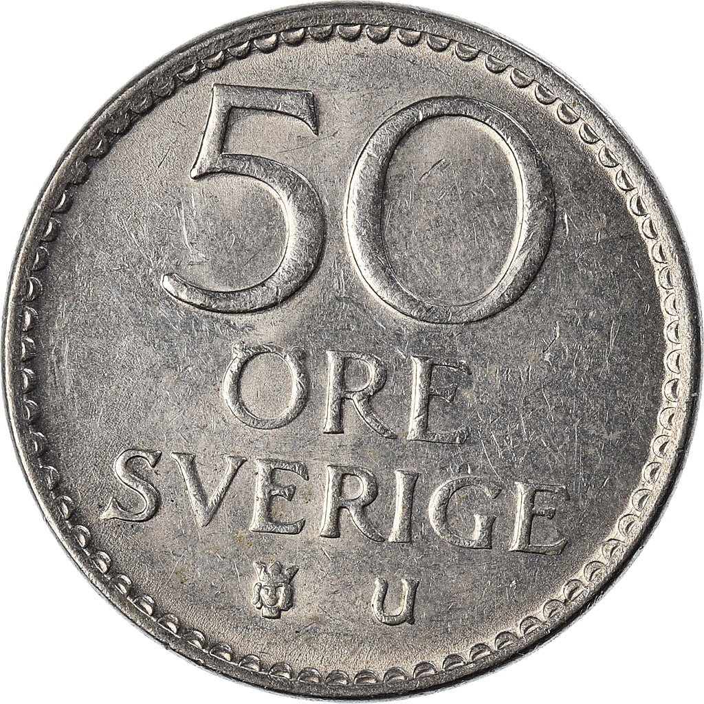 Moeda, Suécia, 50 Öre, 1972