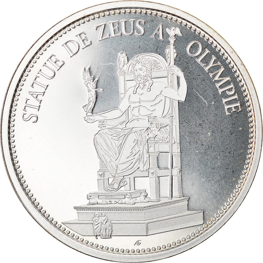France, Médaille, 7 Merveilles du Monde, Statue de Zeus Olympie, Arts &