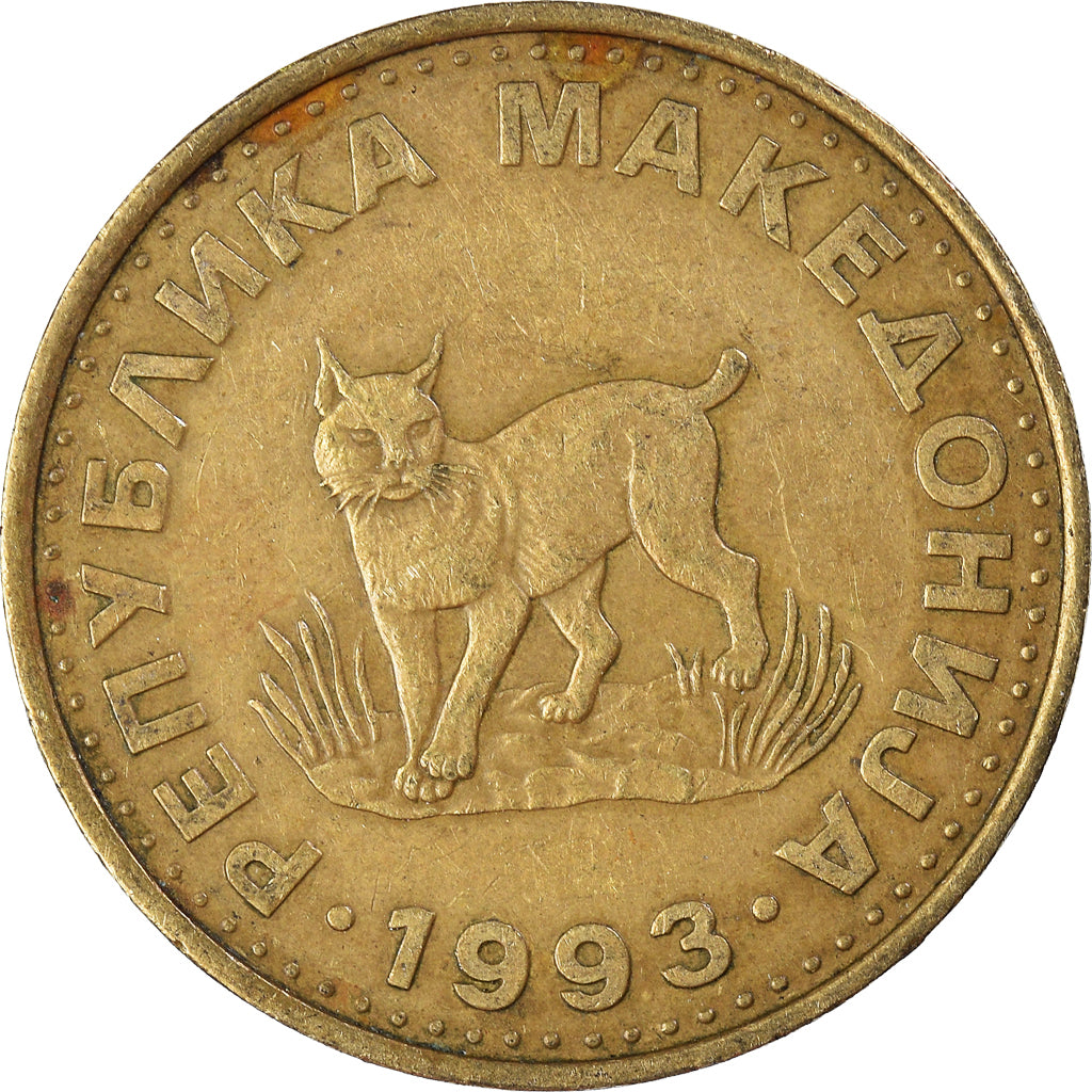 Coin, Macedonia, 5 Denari, 1993