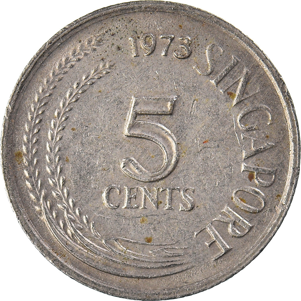 Münze, Singapur, 5 Cents, 1973
