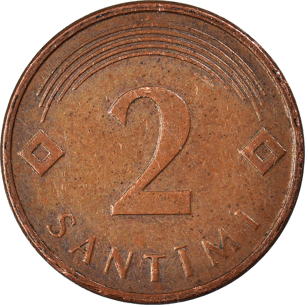 Monnaie, Lettonie, 2 Santimi, 2007