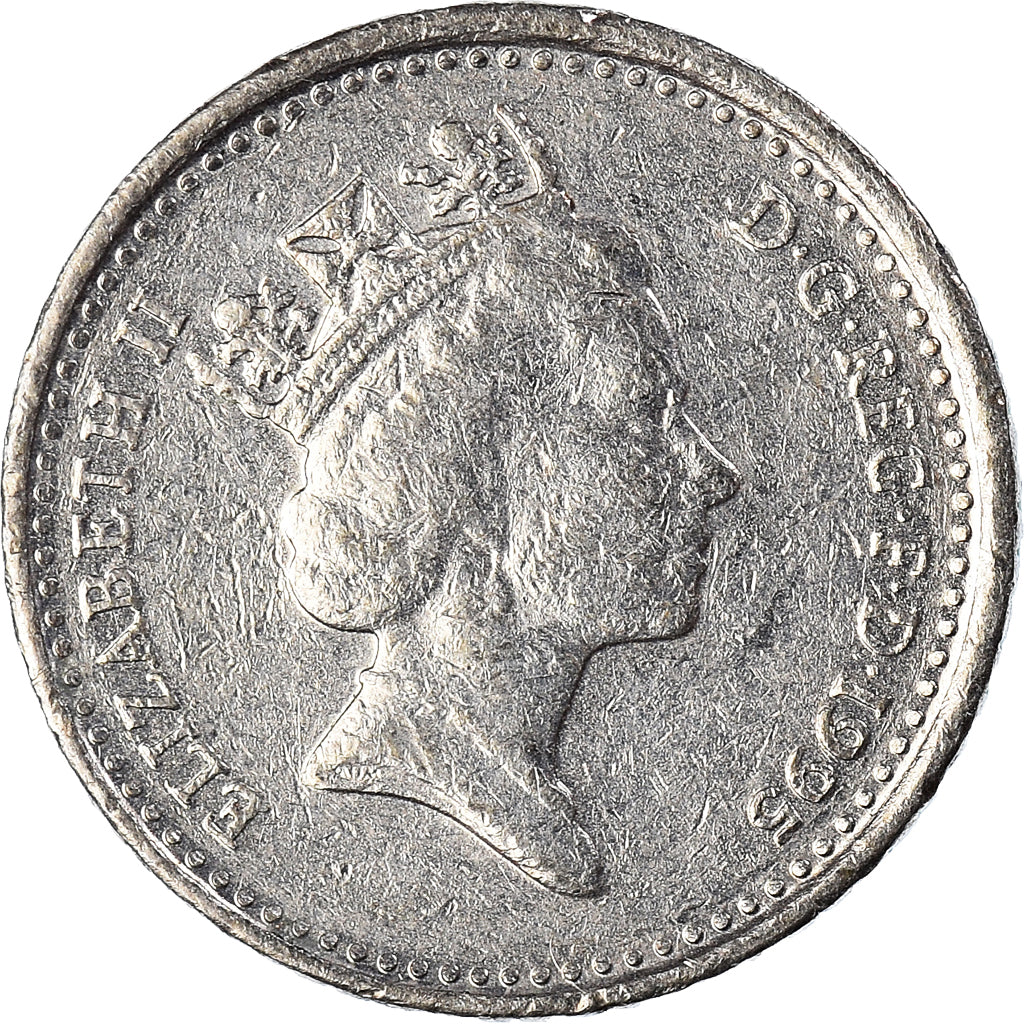 Münze, Großbritannien, 5 Pence, 1995