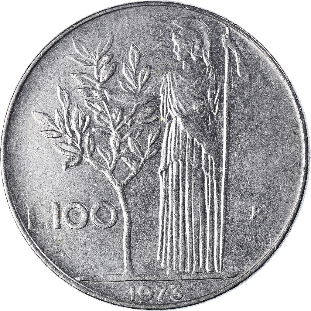 Moeda, Itália, 100 Lire, 1973