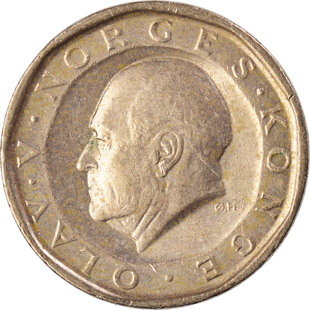 Monnaie, Norvège, 10 Kroner, 1988