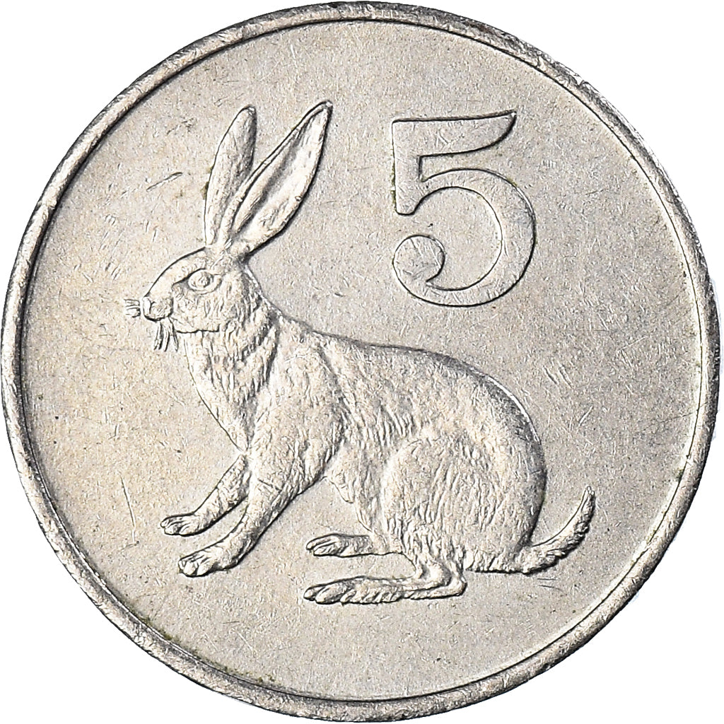 Monnaie, Zimbabwe, 5 Cents, 1990