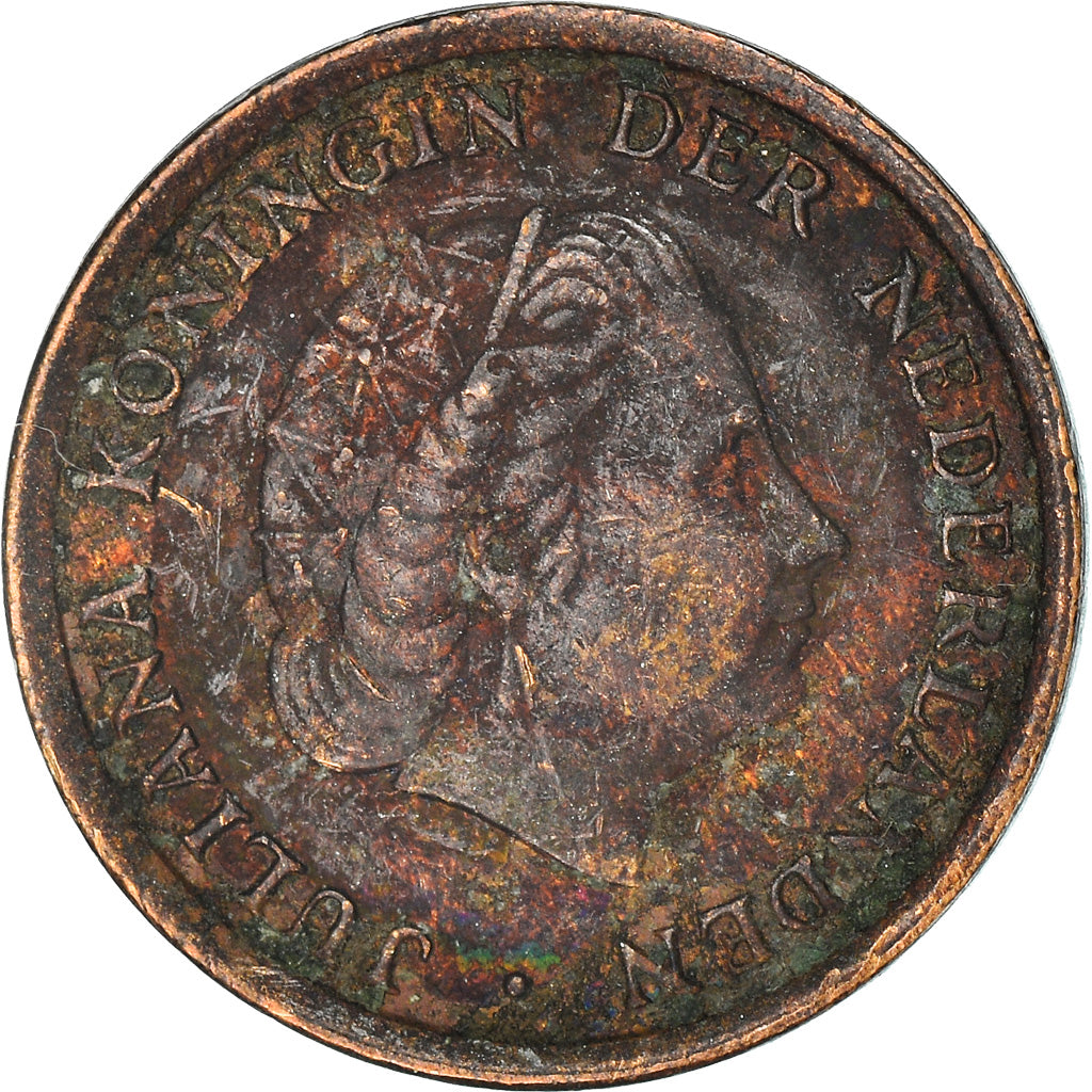 Moneta, Holandia, Juliana, Cent, 1970, VF(20-25), Bronze, KM:180