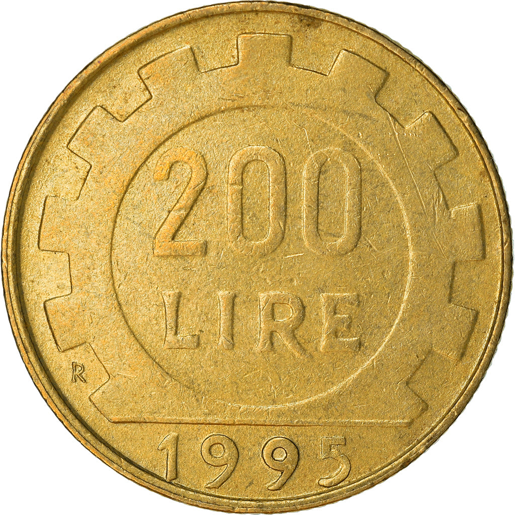 Munten, Italië, 200 Lire, 1995, Rome, ZF, Aluminum-Bronze, KM:105