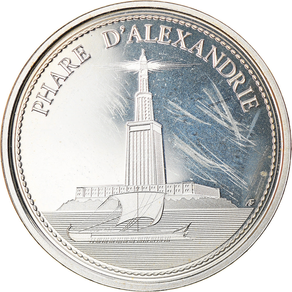 Frankreich, Medaille, 7 Merveilles du Monde, Phare d'Alexandrie, Arts & Culture