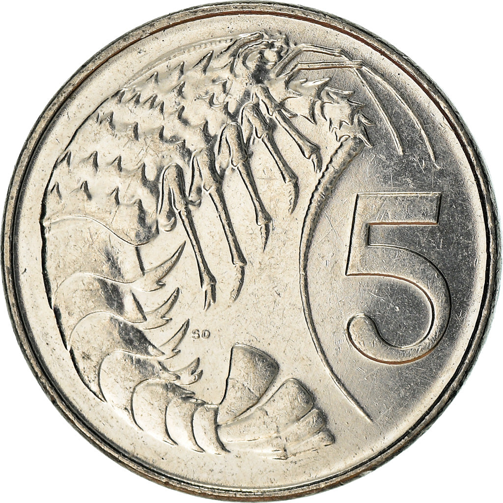 Coin, Cayman Islands, Elizabeth II, 5 Cents, 2008, British Royal Mint