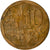 Moneta, Sudafrica, 10 Cents, 2005, Pretoria, BB, Acciaio placcato in bronzo