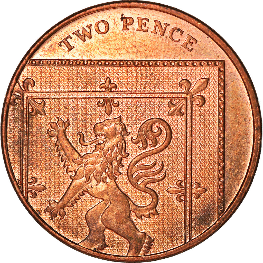Münze, Großbritannien, Elizabeth II, 2 Pence, 2009, SS, Copper Plated Steel