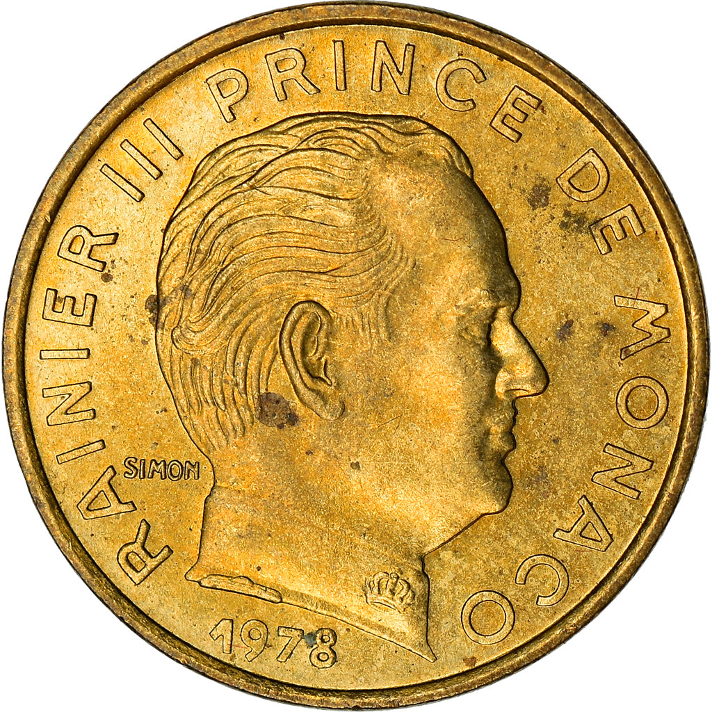Coin, Monaco, Rainier III, 5 Centimes, 1978, EF(40-45), Aluminum-Bronze, KM:156