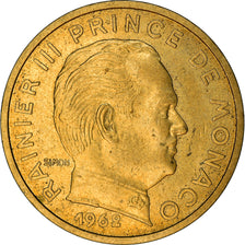 Coin, Monaco, Rainier III, 50 Centimes, 1962, EF(40-45), Aluminum-Bronze
