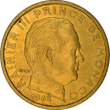 Coin, Monaco, Rainier III, 50 Centimes, 1962, EF(40-45), Aluminum-Bronze