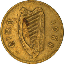 Monnaie, IRELAND REPUBLIC, 20 Pence, 1988, TTB, Nickel-Bronze, KM:25