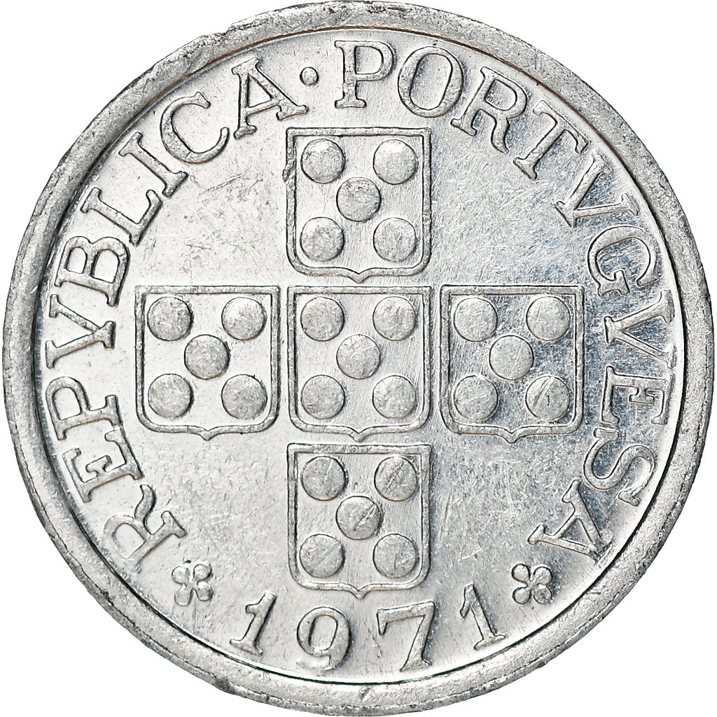 Moeda, Portugal, 10 Centavos, 1971, AU(50-53), Alumínio, KM:594