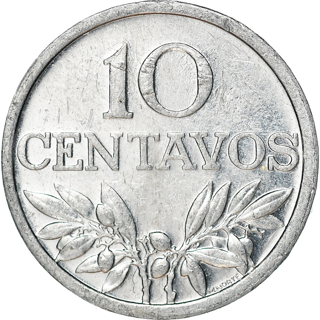 Moeda, Portugal, 10 Centavos, 1971, AU(50-53), Alumínio, KM:594