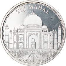 Francia, medaglia, Merveilles du monde, Taj Mahal, Arts & Culture, FDC, Argento