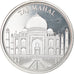 Francia, medaglia, Merveilles du monde, Taj Mahal, Arts & Culture, FDC, Argento