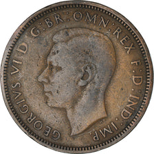 Monnaie, Grande-Bretagne, George VI, 1/2 Penny, 1940, TB+, Bronze, KM:844