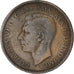Monnaie, Grande-Bretagne, George VI, 1/2 Penny, 1940, TB+, Bronze, KM:844