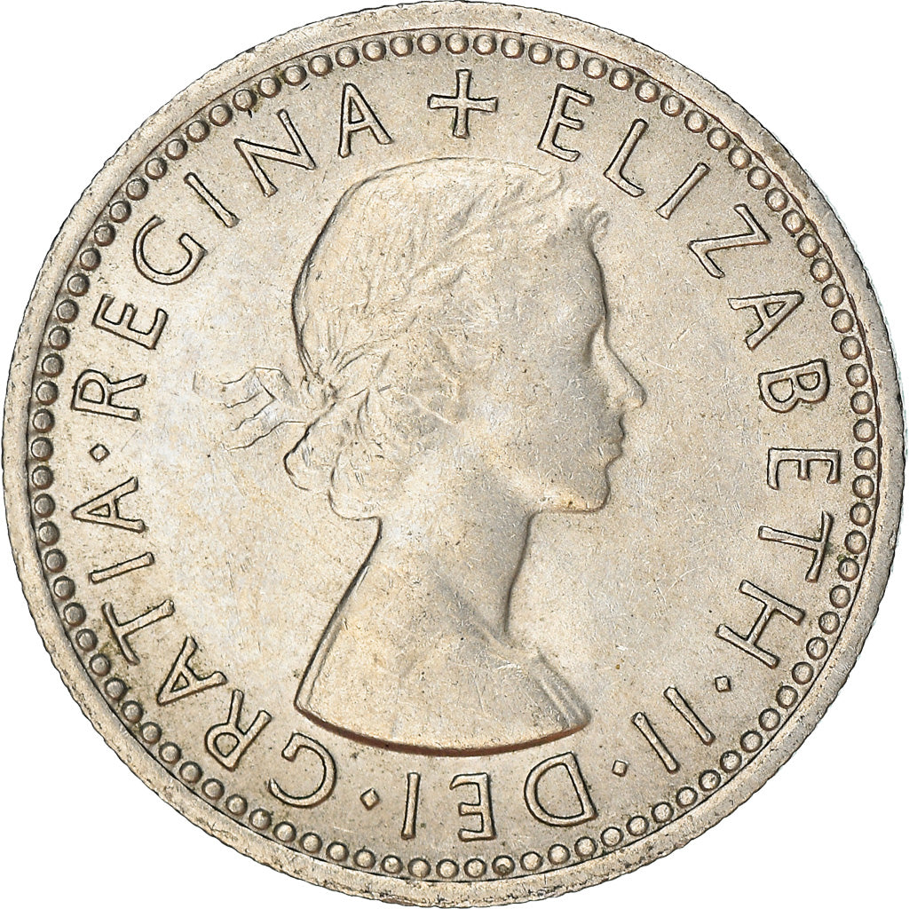 Moneta, Wielka Brytania, Elizabeth II, 6 Pence, 1962, AU(50-53), Miedź-Nikiel