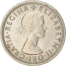 Moneta, Wielka Brytania, Elizabeth II, 6 Pence, 1962, AU(50-53), Miedź-Nikiel