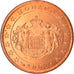 Monaco, 5 Euro Cent, 2001, Paris, MS(63), Miedź platerowana stalą, KM:169
