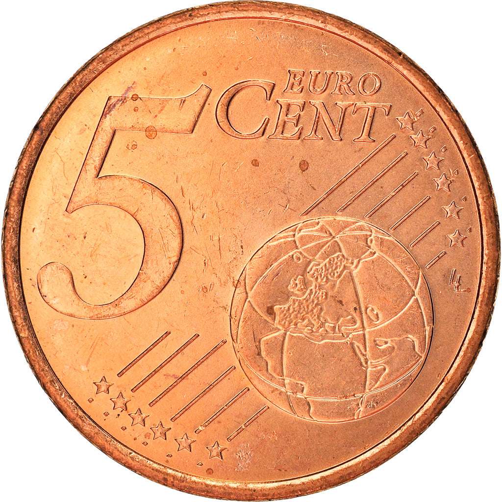 Monaco, 5 Euro Cent, 2001, Paris, UNZ, Copper Plated Steel, KM:169