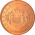 Monaco, 5 Euro Cent, 2001, Paris, SPL, Acciaio placcato rame, KM:169