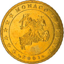 Monaco, 50 Euro Cent, 2001, Paris, UNZ, Messing, KM:172