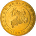 Monaco, 50 Euro Cent, 2001, Paris, MS(63), Mosiądz, KM:172