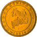 Monaco, 10 Euro Cent, 2001, Paris, UNZ, Messing, KM:170
