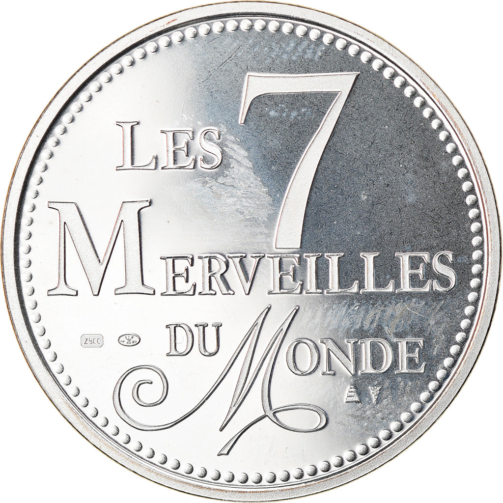 Francia, medalla, Les 7 Merveilles du Monde, Pyramides de Gizeh, Arts & Culture