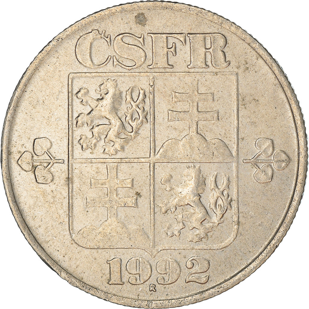 Münze, Tschechoslowakei, 50 Haleru, 1992, SS, Copper-nickel, KM:144