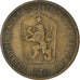 Coin, Czechoslovakia, Koruna, 1970, VF(30-35), Aluminum-Bronze, KM:50