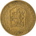 Monnaie, Tchécoslovaquie, Koruna, 1986, TTB, Aluminum-Bronze, KM:50