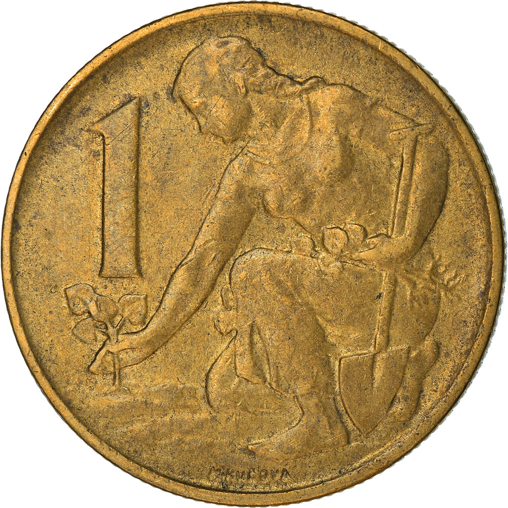 Monnaie, Tchécoslovaquie, Koruna, 1986, TTB, Aluminum-Bronze, KM:50