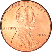Monnaie, États-Unis, Lincoln - Shield Reverse, Cent, 2014, U.S. Mint