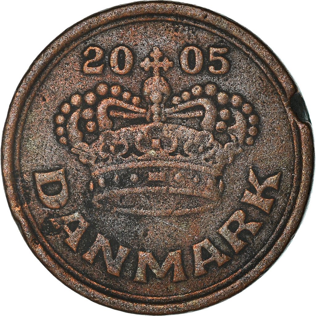 Monnaie, Danemark, Margrethe II, 25 Öre, 2005, Brondby, TTB, Bronze, KM:868.2