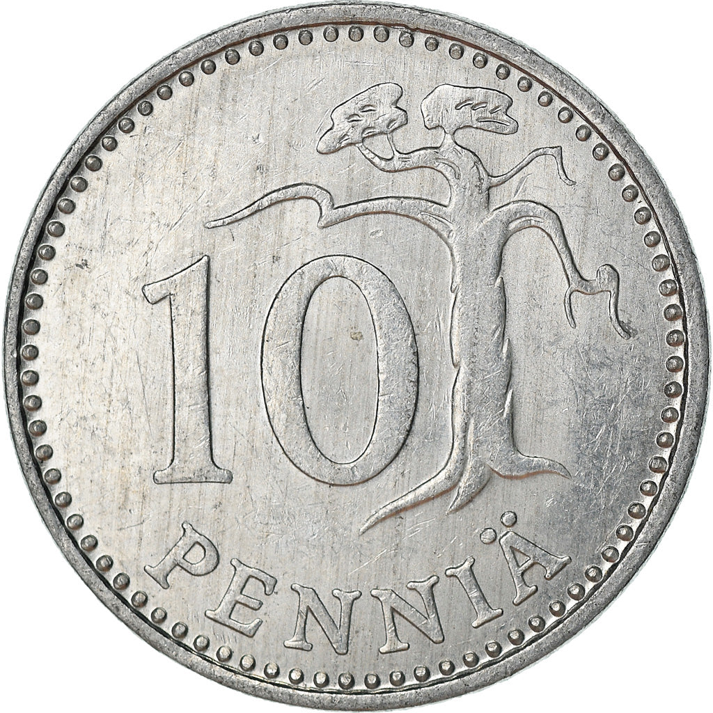 Moneta, Finlandia, 10 Pennia, 1985, EF(40-45), Aluminium, KM:46a