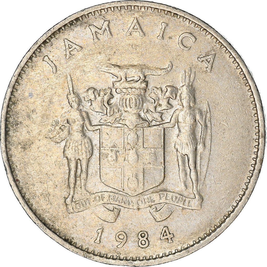 Monnaie, Jamaica, Elizabeth II, 10 Cents, 1984, Franklin Mint, TTB