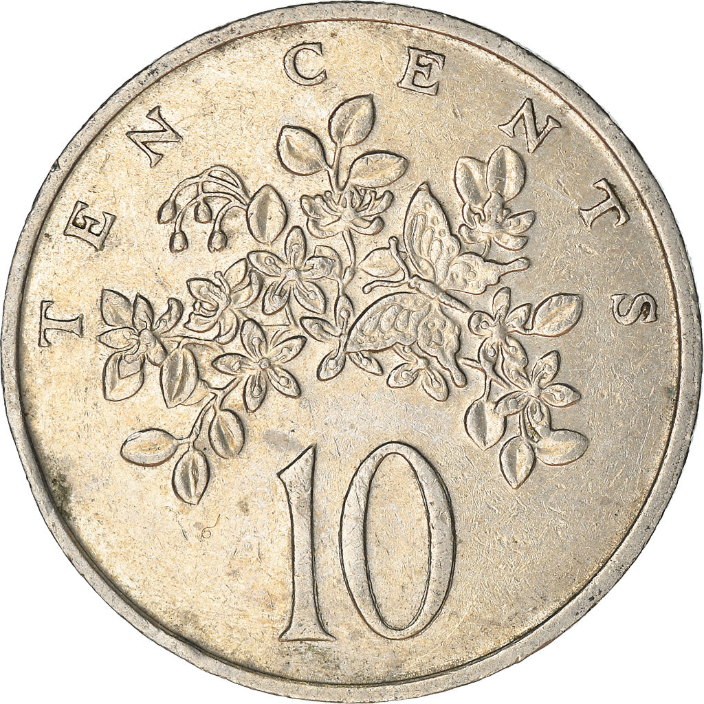 Monnaie, Jamaica, Elizabeth II, 10 Cents, 1984, Franklin Mint, TTB