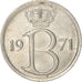 Coin, Belgium, Baudouin I, 50 Centimes, 1971, Brussels, EF(40-45), Bronze