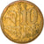 Moneta, Sudafrica, 10 Cents, 2009, Pretoria, BB, Acciaio placcato rame, KM:465