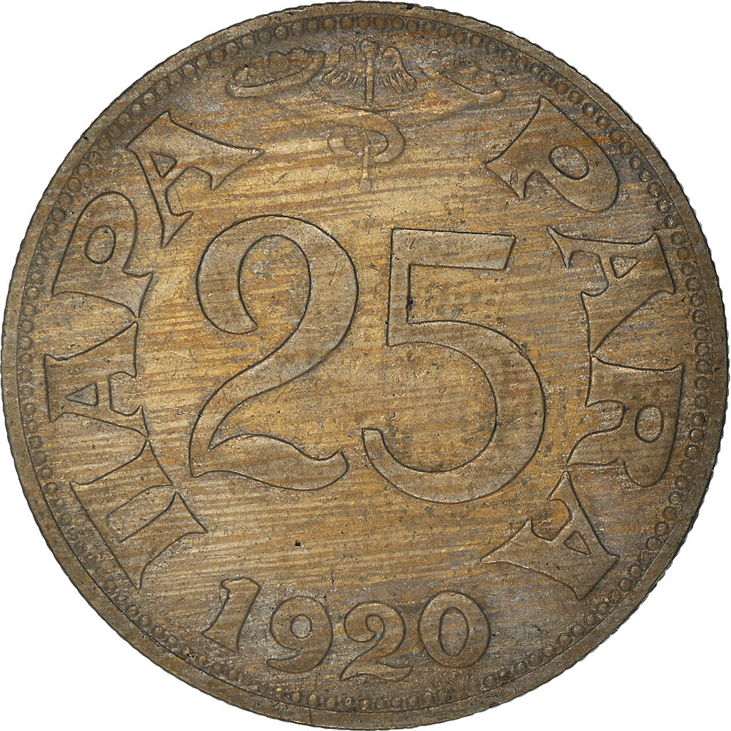 Monnaie, Yougoslavie, Petar I, 25 Para, 1920, TTB, Nickel-Bronze, KM:3