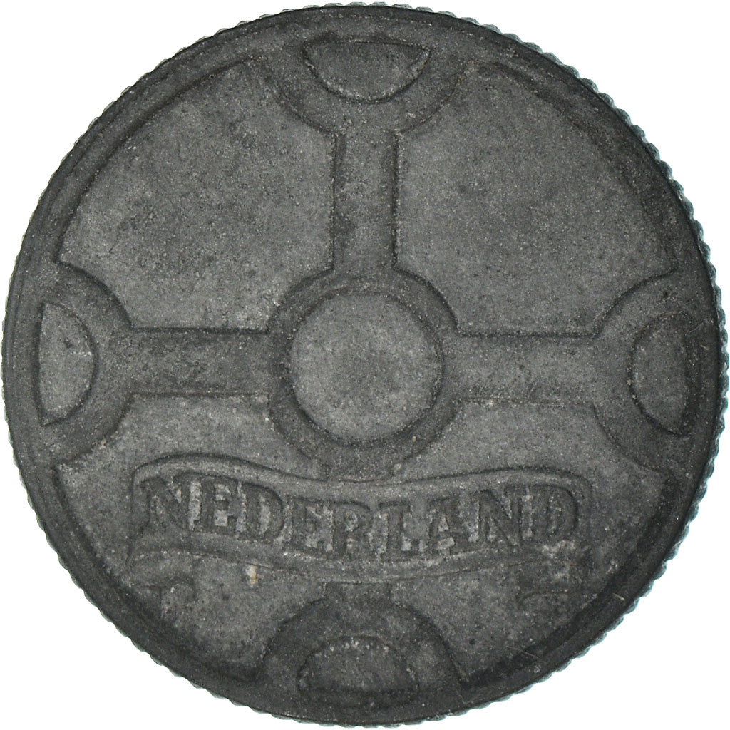 Coin, Netherlands, Wilhelmina I, Cent, 1943, EF(40-45), Zinc, KM:170