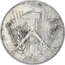 Coin, GERMAN-DEMOCRATIC REPUBLIC, 10 Pfennig, 1952, Berlin, EF(40-45), Aluminum