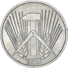 Moneta, REPUBBLICA DEMOCRATICA TEDESCA, 5 Pfennig, 1953, Berlin, BB, Alluminio