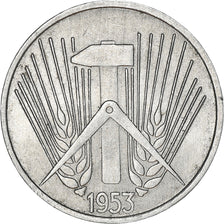 Moneta, NIEMCY - NRD, 5 Pfennig, 1953, Berlin, EF(40-45), Aluminium, KM:6